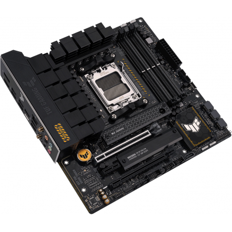 ASUS TUF Gaming B650M-Plus WIFI - Motherboard - micro ATX - Socket AM5 - AMD B650 Chipset - USB 3.1 Gen 2, USB 3.2 Gen 2, USB-C 3.2 Gen 2x2, USB-C 3.2 Gen 1 - 2.5 Gigabit LAN, Bluetooth - onboard graphics (CPU required) - HD Audio (8-channel) - 4