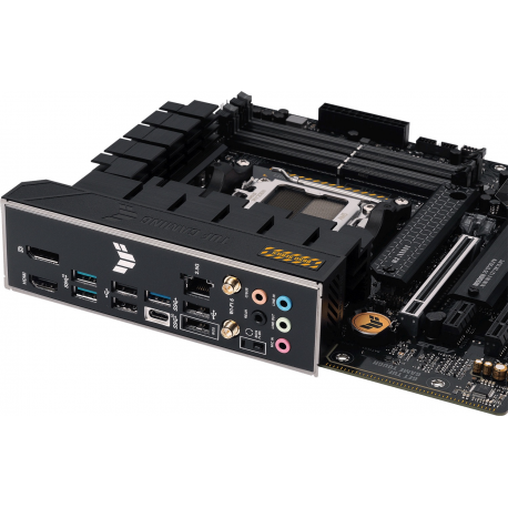 ASUS TUF Gaming B650M-Plus WIFI - Motherboard - micro ATX - Socket AM5 - AMD B650 Chipset - USB 3.1 Gen 2, USB 3.2 Gen 2, USB-C 3.2 Gen 2x2, USB-C 3.2 Gen 1 - 2.5 Gigabit LAN, Bluetooth - onboard graphics (CPU required) - HD Audio (8-channel) - 6