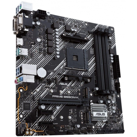 ASUS PRIME B550M-K - Motherboard - micro ATX - Socket AM4 - AMD B550 Chipset - USB 3.2 Gen 1, USB 3.2 Gen 2 - Gigabit LAN - onboard graphics (CPU required) - HD Audio (8-channel) - 3