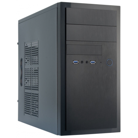 Chieftec Elox Series HT-01B - Tower - micro ATX - no power supply - black - USB/Audio - 0