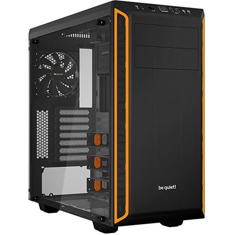be quiet! Pure Base 600 Window - Tower - ATX - windowed side panel - no power supply (ATX / PS/2) - black, orange - USB/Audio - 0