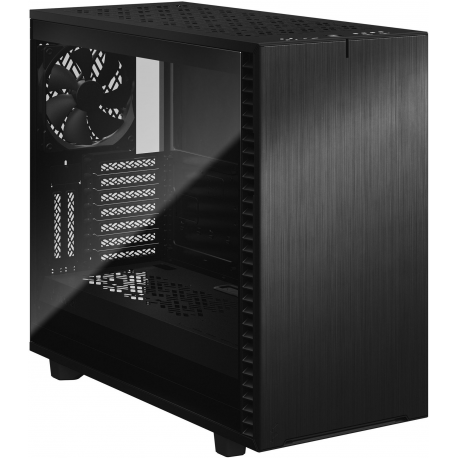 Fractal Design Define 7 - Tempered Glass Edition - tower - extended ATX - windowed side panel (tempered glass) - no power supply (ATX) - black - USB/Audio - 1