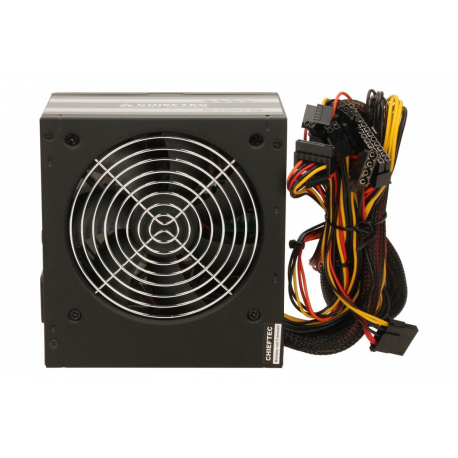 Chieftec Smart Series GPS-500A8 - Power supply (internal) - ATX12V 2.3 - 80 PLUS - AC 230 V - 500 Watt - active PFC - black - 3