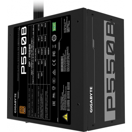 Gigabyte P550B - Power supply (internal) - ATX12V 2.31 - 80 PLUS Bronze - AC 100-240 V - 550 Watt - active PFC - 1