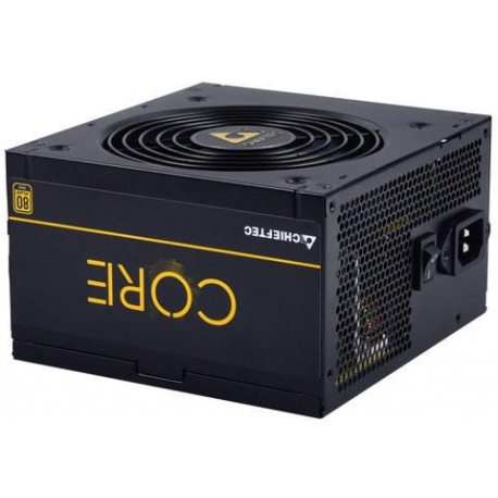 Chieftec Core Series BBS-600S - Power supply (internal) - ATX12V 2.3/ EPS12V/ PS/2 - 80 PLUS Gold - AC 100-240 V - 600 Watt - active PFC - 0