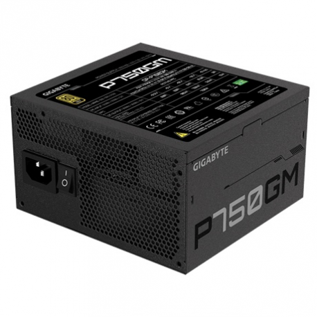 Gigabyte P750GM - Power supply (internal) - ATX12V 2.31 - 80 PLUS Gold - AC 100-240 V - 750 Watt - active PFC - 4