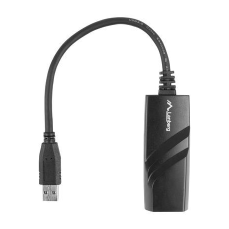 Lanberg NC-1000-01 - Network adapter - USB 3.0 - Gigabit Ethernet - black - 1