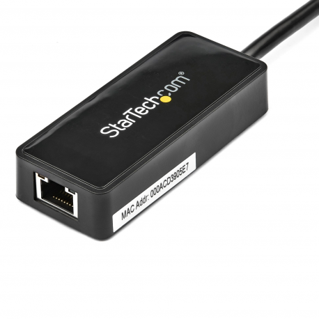 StarTech.com USB 3.0 Ethernet Adapter - USB 3.0 Network Adapter NIC with USB Port - USB to RJ45 - USB Passthrough (USB31000SPTB) - Network adapter - USB 3.0 - Gigabit Ethernet - black - for P/N: TB33A1C - 3