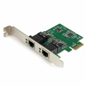 StarTech.com Dual Port Gigabit PCI Express Server Network Adapter Card - 1 Gbps PCIe NIC - Dual Port Server Adapter - 2 Port Ethernet Card (ST1000SPEXD4) - Network adapter - PCIe low profile - Gigabit Ethernet x 2 - for P/N: ET91000SM10, ET91000SM20
