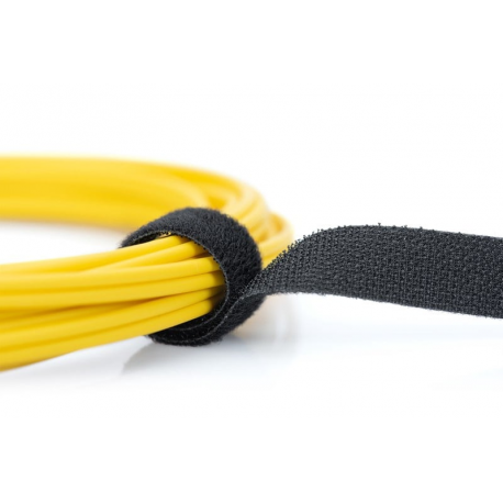 MicroConnect - Cable management touch fastener strap - 10 m - black - 4