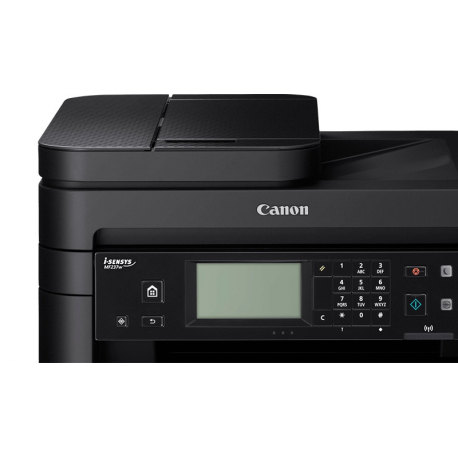 Canon i-SENSYS MF237w - Multifunction printer - B/W - laser - A4 (210 x 297 mm), Legal (216 x 356 mm) (original) - A4/Legal (media) - up to 23 ppm (copying) - up to 23 ppm (printing) - 250 sheets - 33.6 Kbps - USB 2.0, LAN, Wi-Fi(n) - 2