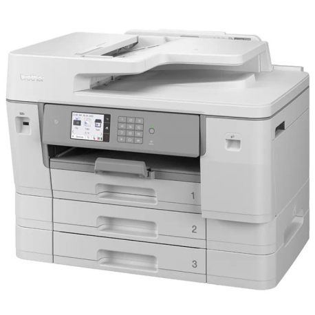 Brother MFC-J6957DW - Multifunction printer - colour - ink-jet - A3/Ledger (media) - up to 25 ppm (copying) - up to 30 ppm (printing) - 850 sheets - 33.6 Kbps - USB 2.0, LAN, Wi-Fi(n), NFC, USB 2.0 host - 1
