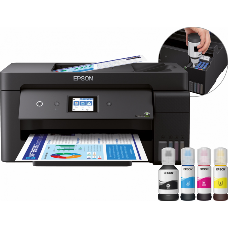 Epson EcoTank L14150 - Multifunction printer - colour - ink-jet - 297 x 432 mm (original) - A3 (media) - up to 17 ppm (printing) - 250 sheets - 33.6 Kbps - USB, LAN, Wi-Fi(n) - 6