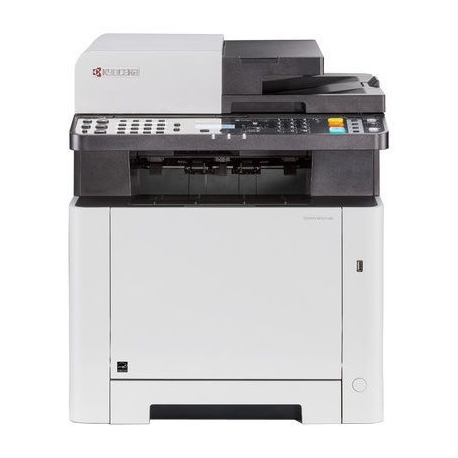 Kyocera ECOSYS M5526cdn - Multifunction printer - colour - laser - Legal (216 x 356 mm)/A4 (210 x 297 mm) (original) - A4/Legal (media) - up to 26 ppm (copying) - up to 26 ppm (printing) - 300 sheets - 33.6 Kbps - USB 2.0, Gigabit LAN, USB host - 0