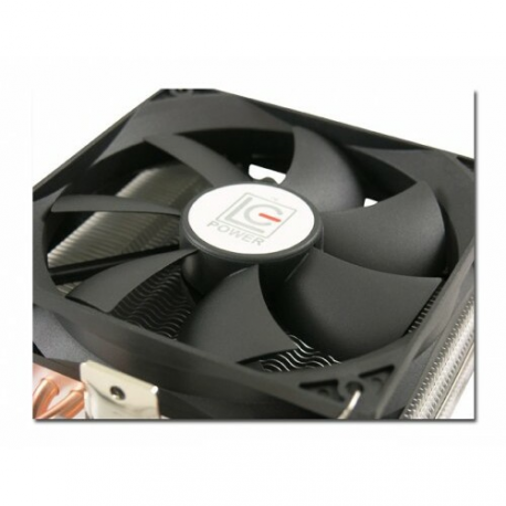 LC Power Cosmo Cool - Processor cooler - (for: LGA775, LGA1156, AM2, AM2+, LGA1366, AM3, LGA1155, AM3+, LGA2011, FM1, FM2, LGA1150, LGA2011-3, LGA1151) - aluminium - 120 mm - black / silver - 4