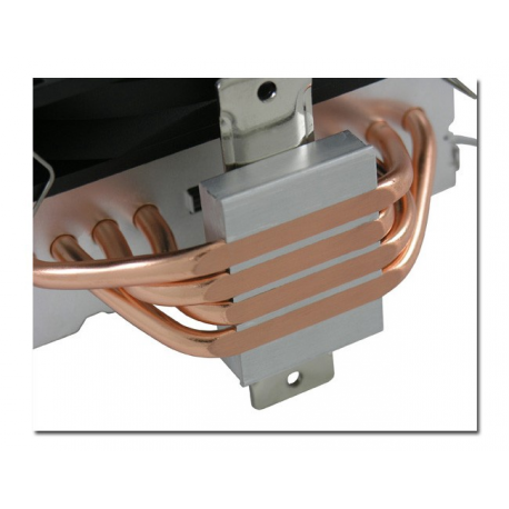 LC Power Cosmo Cool - Processor cooler - (for: LGA775, LGA1156, AM2, AM2+, LGA1366, AM3, LGA1155, AM3+, LGA2011, FM1, FM2, LGA1150, LGA2011-3, LGA1151) - aluminium - 120 mm - black / silver - 5