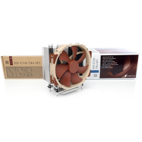 Noctua NH-U14S - Processor cooler - (for: LGA1156, AM2, AM2+, AM3, LGA1155, AM3+, LGA2011, FM1, FM2, LGA1150, LGA1151, AM4, LGA1200) - aluminium and copper - 140 mm - 4