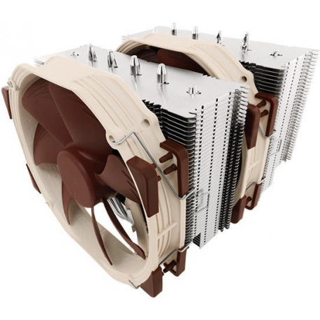 Noctua NH-D15 - Processor cooler - (for: LGA1156, AM2, AM2+, AM3, LGA1155, AM3+, LGA2011, FM1, FM2, LGA1150, FM2+, LGA1151, LGA2011-3 (Square ILM), AM4, LGA2066, LGA1200) - aluminium with copper base - 140 mm - 2