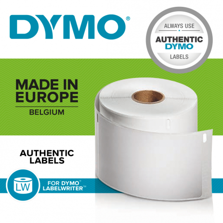 DYMO LabelWriter Standard - Self-adhesive - white - 28 x 89 mm 130 label(s) (1 roll(s) x 130) address labels - 6