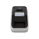 Brother QL-820NWBcVM - Label printer - two-colour (monochrome) - direct thermal - Roll (6.2 cm) - 300 x 600 dpi - up to 110 labels/min - USB 2.0, LAN, Wi-Fi(n), Bluetooth 5.2 - cutter - white, glossy black