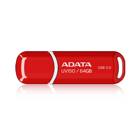 ADATA DashDrive UV150 - USB flash drive - 64 GB - USB 3.0 - red - 0
