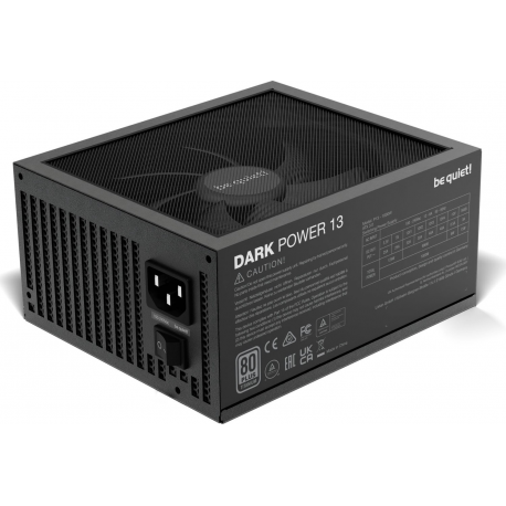 be quiet! Dark Power 13 - Power supply (internal) - ATX12V 3.0 / EPS12V 2.92 - 80 PLUS Titanium - AC 100-240 V - 1000 Watt - active PFC - black - 1
