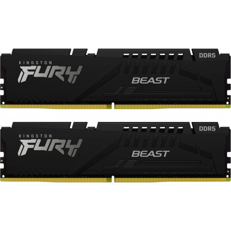 Kingston FURY Beast - DDR5 - kit - 64 GB: 2 x 32 GB - DIMM 288-pin - 5600 MHz  /  PC5-44800 - CL36 - 1.25 V - unbuffered - on-die ECC - 0
