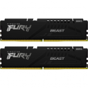 Kingston FURY Beast - DDR5 - kit - 16 GB: 2 x 8 GB - DIMM 288-pin - 5600 MHz  /  PC5-44800 - CL36 - 1.25 V - unbuffered - on-die ECC - black