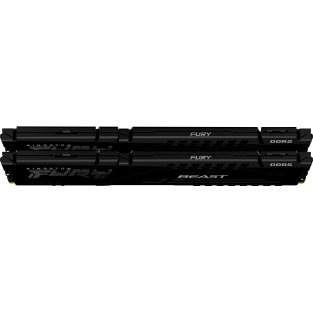 Kingston FURY Beast - DDR5 - kit - 16 GB: 2 x 8 GB - DIMM 288-pin - 5600 MHz  /  PC5-44800 - CL36 - 1.25 V - unbuffered - on-die ECC - black - 2