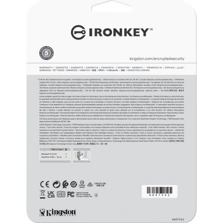 Kingston IronKey Vault Privacy 50C - USB flash drive - encrypted - 32 GB - USB-C 3.2 Gen 1 - TAA Compliant - 5