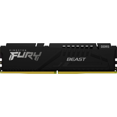 Kingston FURY Beast - DDR5 - module - 8 GB - DIMM 288-pin - 6000 MHz / PC5-48000 - CL36 - 1.35 V - unbuffered - on-die ECC - black - 0