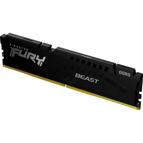 Kingston FURY Beast - DDR5 - module - 8 GB - DIMM 288-pin - 6000 MHz / PC5-48000 - CL36 - 1.35 V - unbuffered - on-die ECC - black - 2