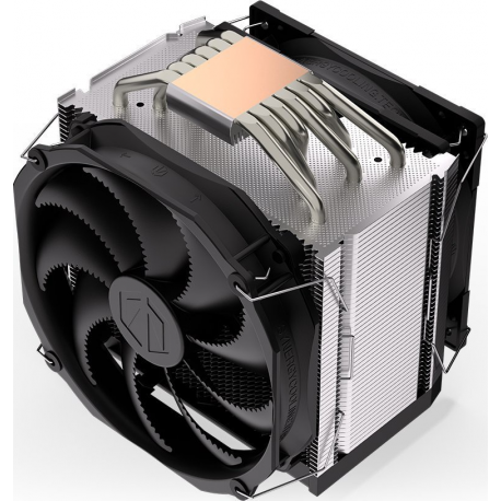 Endorfy Fortis 5 Dual Fan - Processor cooler - (for: LGA775, AM2+, LGA1366, AM3+, FM1, FM2+, LGA2011-3, LGA2011 (Square ILM), AM4, LGA2066, LGA1200, LGA1700, AM5, LGA115x Socket) - 120 mm / 140 mm - black - 9