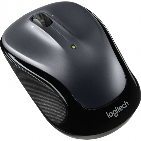 Logitech M325s - Mouse - right and left-handed - optical - 5 buttons - wireless - 2.4 GHz - USB wireless receiver - dark grey - 5