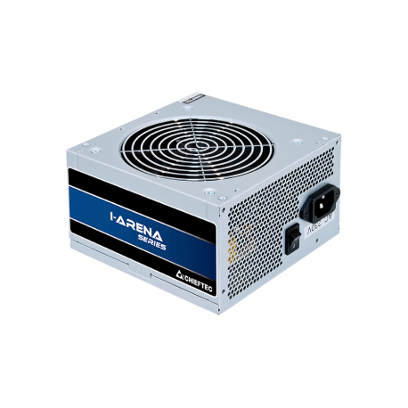 Chieftec iARENA GPB-450S - Power supply (internal) - ATX12V 2.3 - 80 PLUS Bronze - AC 230 V - 450 Watt - active PFC - silver - 0