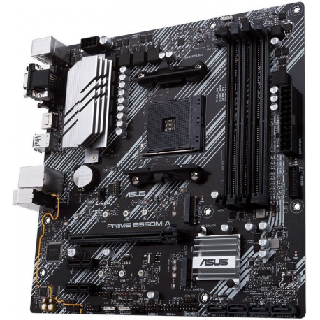 ASUS PRIME B550M-A - Motherboard - micro ATX - Socket AM4 - AMD B550 Chipset - USB 3.2 Gen 1, USB 3.2 Gen 2 - Gigabit LAN - onboard graphics (CPU required) - HD Audio (8-channel) - 3