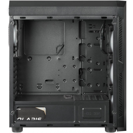 Chieftec Gamer Series SCORPION 3 - Tower - ATX - windowed side panel (tempered glass) - no power supply (ATX) - black - USB/Audio - 2