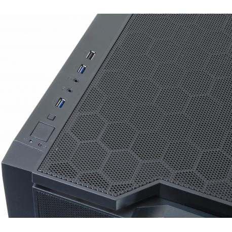 Chieftec Gaming Series - Tower - micro ATX - no power supply (ATX) - black - USB/Audio - 2