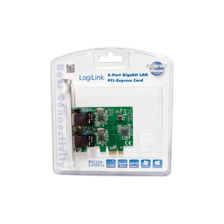 LogiLink - Network adapter - PCIe 2.0 - Gigabit Ethernet x 2 - 4