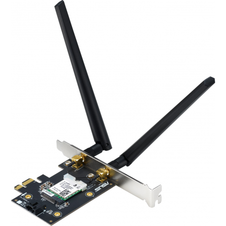 ASUS PCE-AXE5400 - Network adapter - PCIe low profile - Bluetooth 5.2, 802.11ax (Wi-Fi 6E) - 2