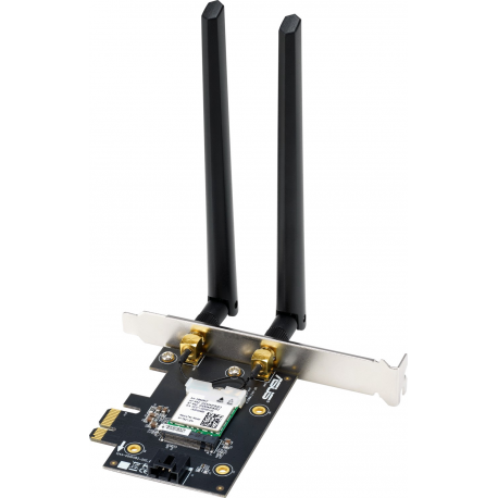 ASUS PCE-AXE5400 - Network adapter - PCIe low profile - Bluetooth 5.2, 802.11ax (Wi-Fi 6E) - 3