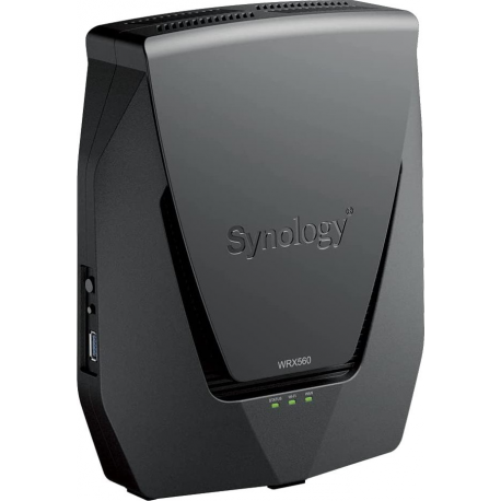 Synology WRX560 - Wireless router - mesh - 4-port switch - GigE, 2.5 GigE - WAN ports: 2 - 802.11a/b/g/n/ac/ax - 2