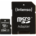 Intenso Premium - Flash memory card (microSDXC to SD adapter included) - 256 GB - UHS-I / Class10 - microSDXC UHS-I