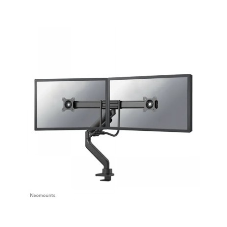 Neomounts by Newstar DS75-450BL2 - Mounting kit (articulating arm, grommet clamp, topfix clamp) - full-motion - for 2 LCD displays - black - screen size: 17"-32" - desktop - 0