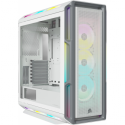 CORSAIR iCUE 5000T RGB - Mid tower - extended ATX - windowed side panel (tempered glass) - no power supply (ATX) - white - USB/Audio