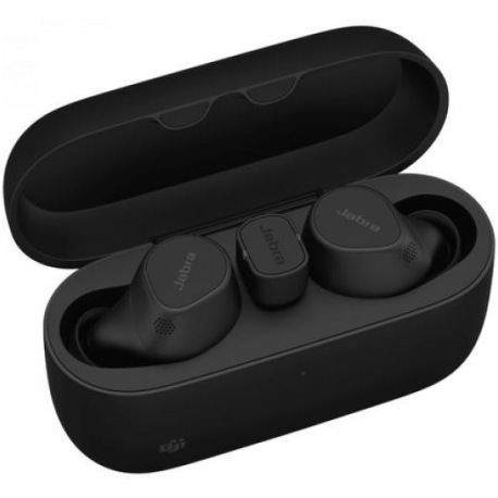 Jabra Evolve2 Buds MS - True wireless earphones with mic - in-ear - Bluetooth - active noise cancelling - USB-C via Bluetooth adapter - noise isolating - black - 0