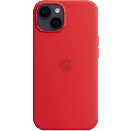 Apple - (PRODUCT) RED - back cover for mobile phone - MagSafe compatibility - silicone - red - for iPhone 14 - 2