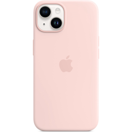 Apple - Back cover for mobile phone - MagSafe compatibility - silicone - chalk pink - for iPhone 14 - 3