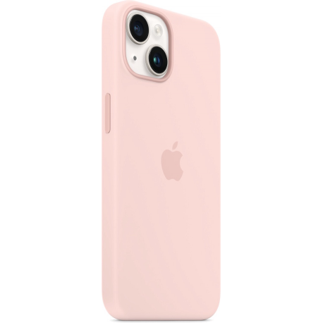 Apple - Back cover for mobile phone - MagSafe compatibility - silicone - chalk pink - for iPhone 14 - 5