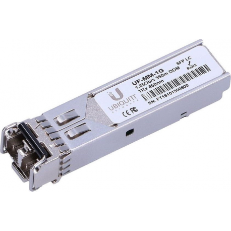 Ubiquiti UACC-OM-MM-1G-D - SFP (mini-GBIC) transceiver module - GigE - LC multi-mode - up to 550 m - 850 nm (pack of 2) - 0